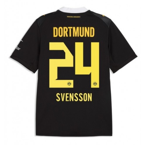 Borussia Dortmund Daniel Svensson #24 Vieraspaita 2026-27 Lyhythihainen